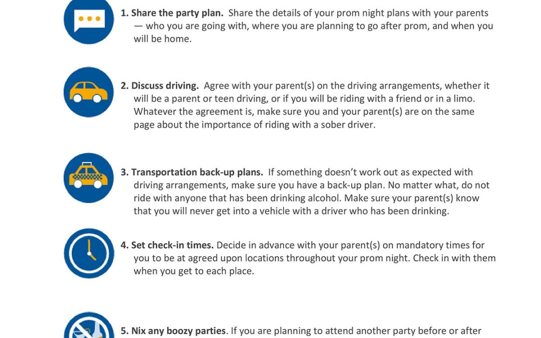 Checklist for Planning a Safe Prom Night