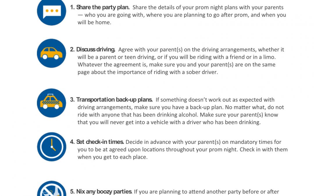 Checklist for Planning a Safe Prom Night