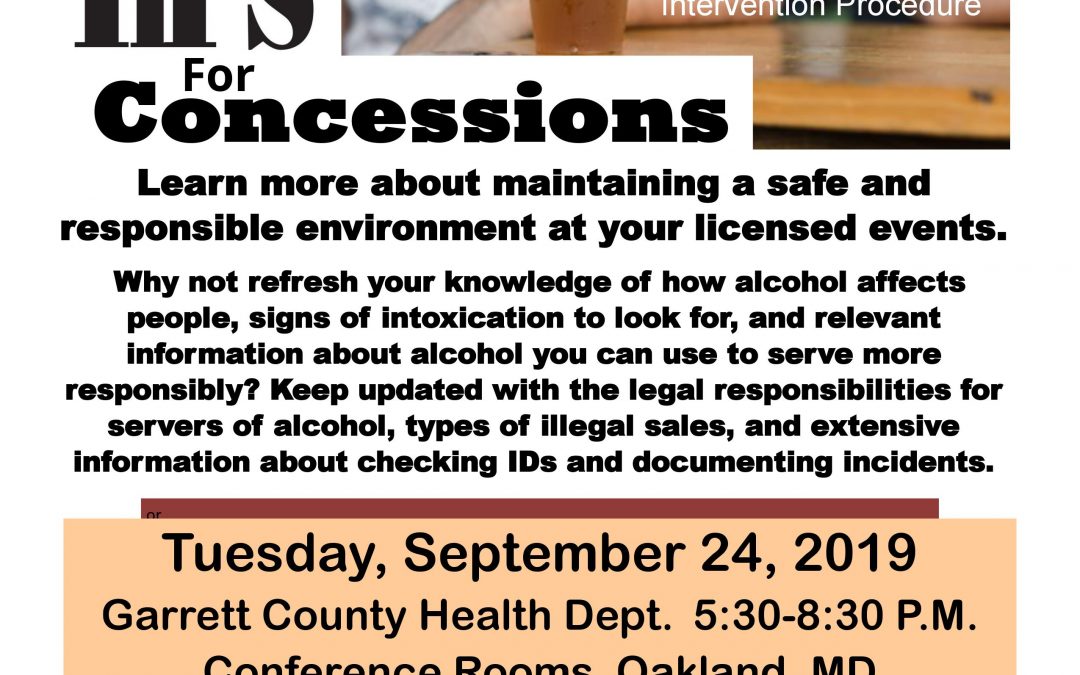 FREE TIPS Training Offered by the Garrett County Health Department!