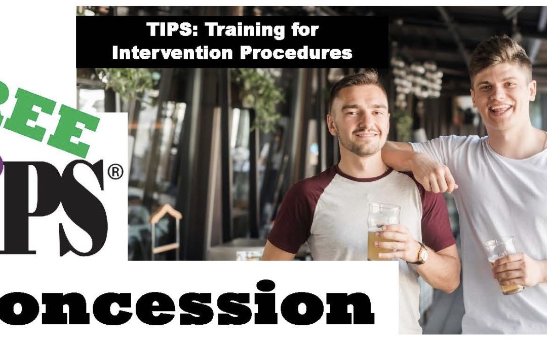 FREE TIPS Concession Training Scheduled – March 2021